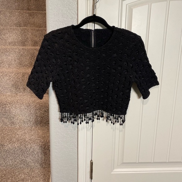 Ganni beaded top black - Picture 10 of 14